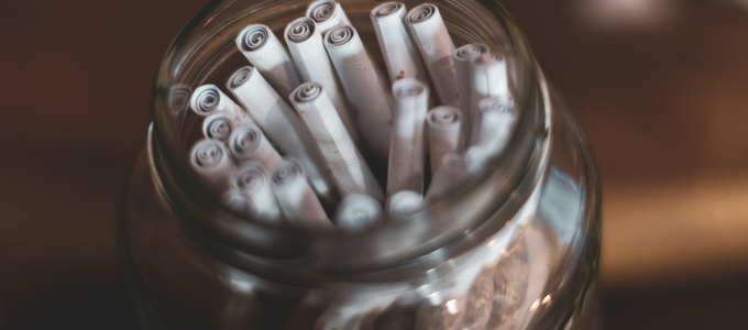 jar of preroll joints