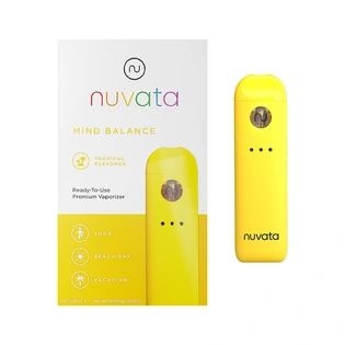 (0.5g) 9:1 Ratio Disposable Pen | nuvata | Mind Balance Tropical [9:1 THC/CBD]