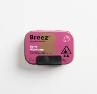 (0.01g) Breez - Berry Nighttime Mint Tins 1:1 - 20ct (60mg THC/60mg CBN)