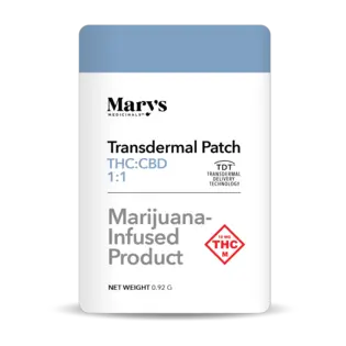 (0.01g) 10mg Transdermal Patch | "Relief" 1:1 THC:CBD