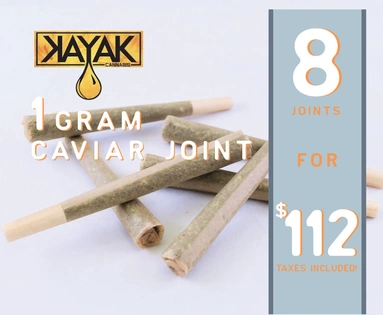 $84 (Pre-Tax) for 8 Kayak Caviar Pre-Rolled Joints