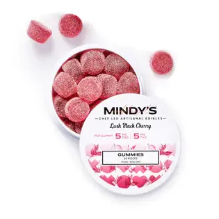 (each) Mindy's Gummies Lush Black Cherry 1:1 (H) 200mg
