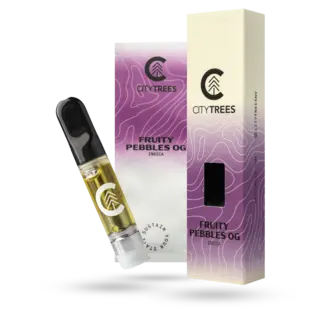 (0.85g) City Trees Fruity Pebbles OG Vape Cart 850mg