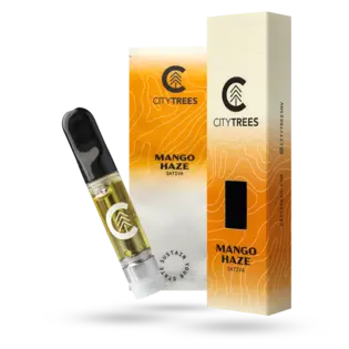 (0.85g) City Trees Mango Haze Vape Cart 850mg