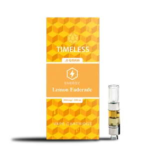 (g) TIMELESS 0.5G LEMON FADERADE VAPE CARTRIDGE