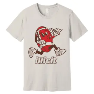 (each) Running Football T-Shirt | Red