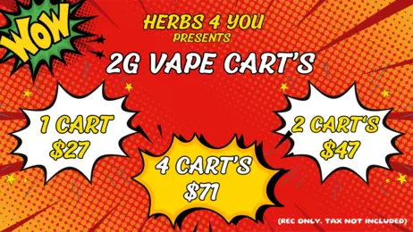 2/$47 & 4/$71 - 2000MG CARTS