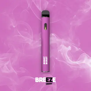 (1.0g) BREEZE CANNA | BERRY BURST  | DISPOSABLE VAPE | 1G (HYBRID)