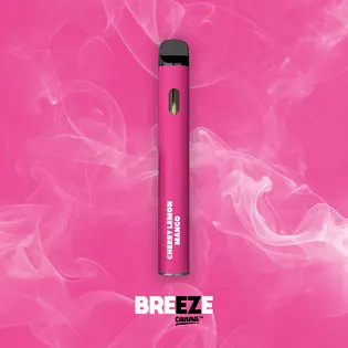 (1.0g) BREEZE CANNA | CHERRY LEMON MANGO | DISPOSABLE VAPE | 1G (HYBRID)