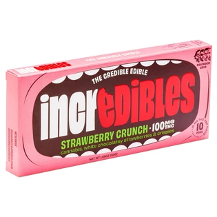(each) Incredibles Chocolate Bar Strawberry Crunch (H) 100mg