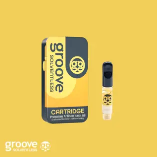 (g) 0.5g Live Rosin Cartridge - Groove Solventless - Bruce Banner