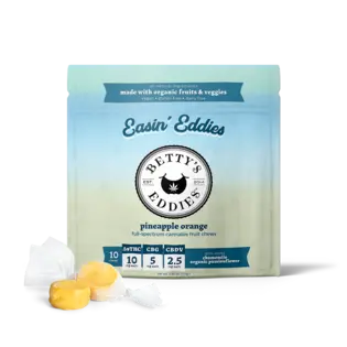 (each) Betty's Eddies Pineapple Orange Fruit Chews 100mg (10ct)
