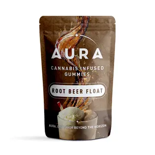 (0.12g) 1:3 CBG:THC Root Beer Float Gummies - 10pk | Aura | Edible | 120mg