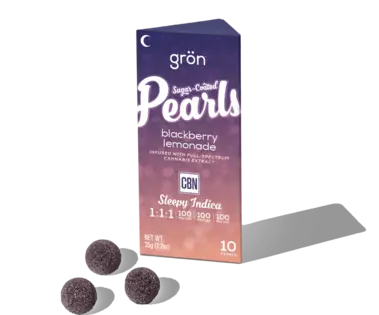 (0.11g) Blackberry Lemonade Pearl Gummies [1:1:1 THC:CBD:CBN] 10pk 100mg | 1 Day | 935506