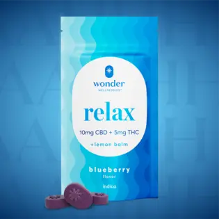 (each) *Wonder | Relax 2:1 Blueberry Gummies [20pk] (200mg CBD/100mg THC)