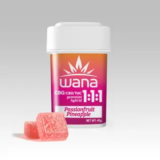 (each) 1:1:1 CBG/CBD/THC Passionfruit Pineapple Gummies