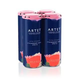 (each) Extra Strength Strawberry Basil Spritz [4pk] (100mg)