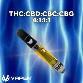 (each) Vapen - Cart - Blue Raspberry + CBD,CBG,CBC - 1g