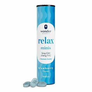 (each) Wonder Wellness Co Relax Blueberry 2:1 Mints (I) 100mg