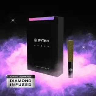 (each) Rythm Remix Infused Pre-Rolls Durban Poison (S) 2.25g 5pk