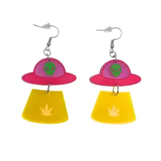 (each) Space Alien | Dangle Earrings