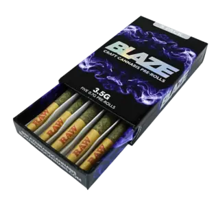 (each) Blaze Pre-Rolls Grateful Breath x Blue Dream (S) 3.5g 5pk