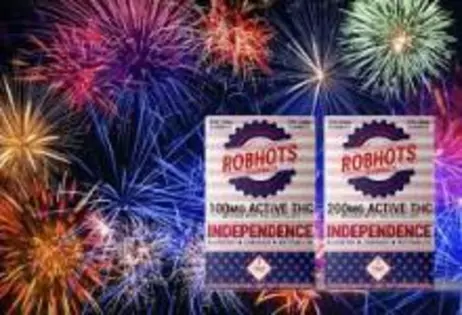 1 for $19/2 for $35 OTD 100MG Robhots Independence Gummies & Incredibles Firecracker Chocolates!!