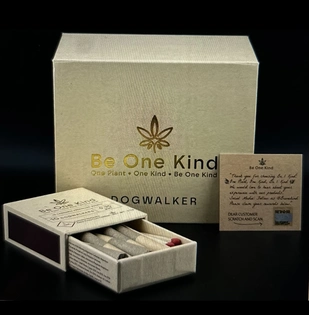 $15.82 / 1/8 FLOWER Dog walker Joint Packs 5x .7g Whole Flower joints Packaged in a reusable box with matches  (4 STRAINS)