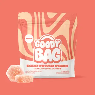 (each) Sour Power Peach + Caffeine [5pk] (100mg)