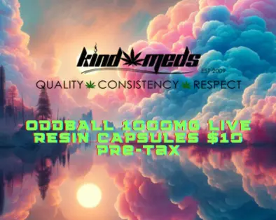 Oddball 1000mg Live Resin Capsules $10 Pre-Tax - 18+ MED