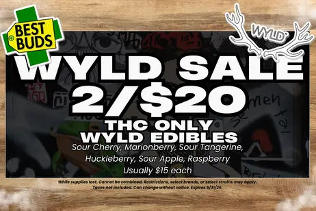 2 for $20 Wyld THC Edibles