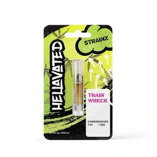 (each) HELLAVATED ( 1G STRAIN CARTRIDGE ) TRAINWRECK