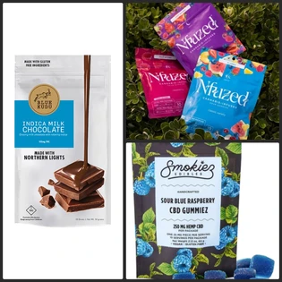 8 100mg Edibles $49 (NFuzed, Smokiez, Blue Kudu)