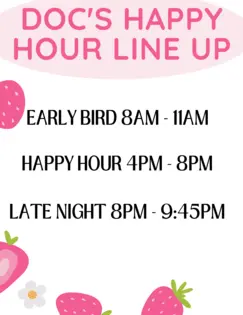 JANUARY HAPPY HOUR LINE UP