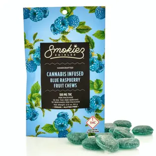 (each) Smokiez Blue Raspberry Indica 10 Pk