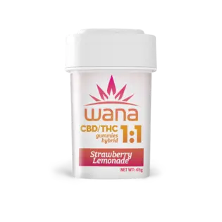 (each) Wana Strawberry Lemonade 1:1 CBD Gummies