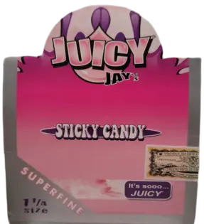(each) JUICY JAYS 1 1/4 STICKY CANDY PAPERS