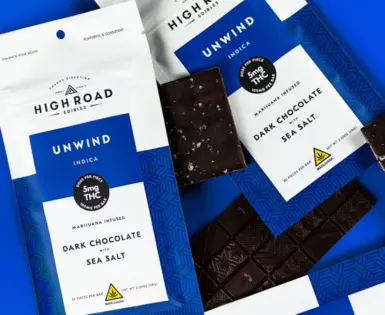 (each) HRE: Candy Bar: Dark Chocolate / Sea Salt (Unwind) 100mg