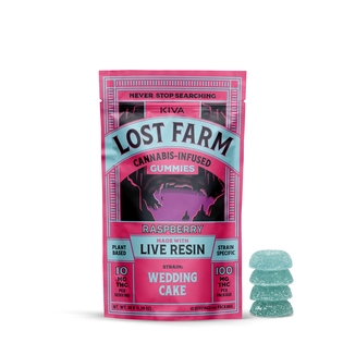 (each) Lost Farm Raspberry Live Resin Gummies - 10 Pack