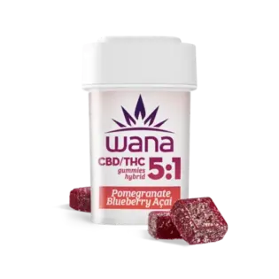 (0.11g) Pomegranate Blueberry Acai Organic Gummies [1:5 THC:CBD] 20pk 100mg | 1 Day | 913616