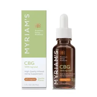 (each) Myriam's CBG 1200 Vanilla (40mg/ml) $100