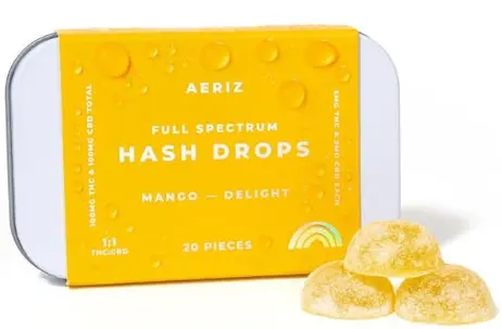 (each) AERIZ - HASH DROPS MANGO 1:1 (THC:CBD) (200MG) (H)