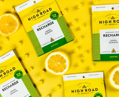 (3.5g) (High Road) Recharge Gummies - Lemon