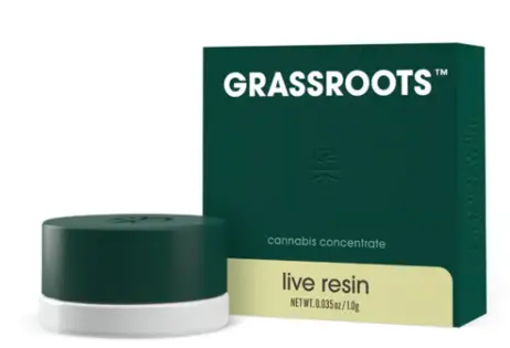 (1.0g) Grassroots - Live Resin Sugar - Kush Mints  (I)