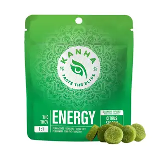 (each) FX 1:1 ENERGY Citrus Splash [10pk] (100mg THC/100mg THCV)