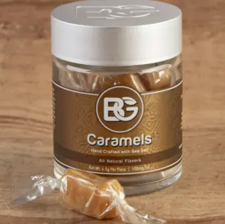 (each) Bedford Grow Strawberry Cheesecake Caramels (H) 100mg 5pk