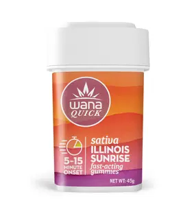 (0.1g) Wana Quick Illinois Sunrise 10pk Gummies 100mg THC