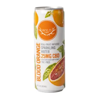 (each) Wyld CBD - Sparkling Water - Blood Orange 25mg CBD - 12oz $5