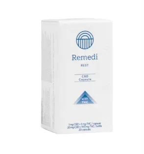 (0.1g) Capsules | Remedi | Rest [1:5 CBD/THC] [20pk]