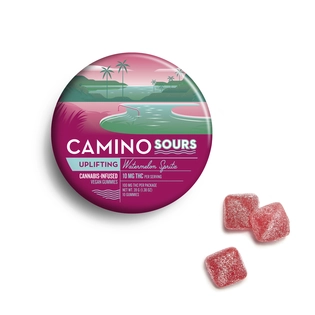 (each) Kiva Camino Sours Watermelon Spritz | Uplifting Gummies [10pk] (100mg THC)